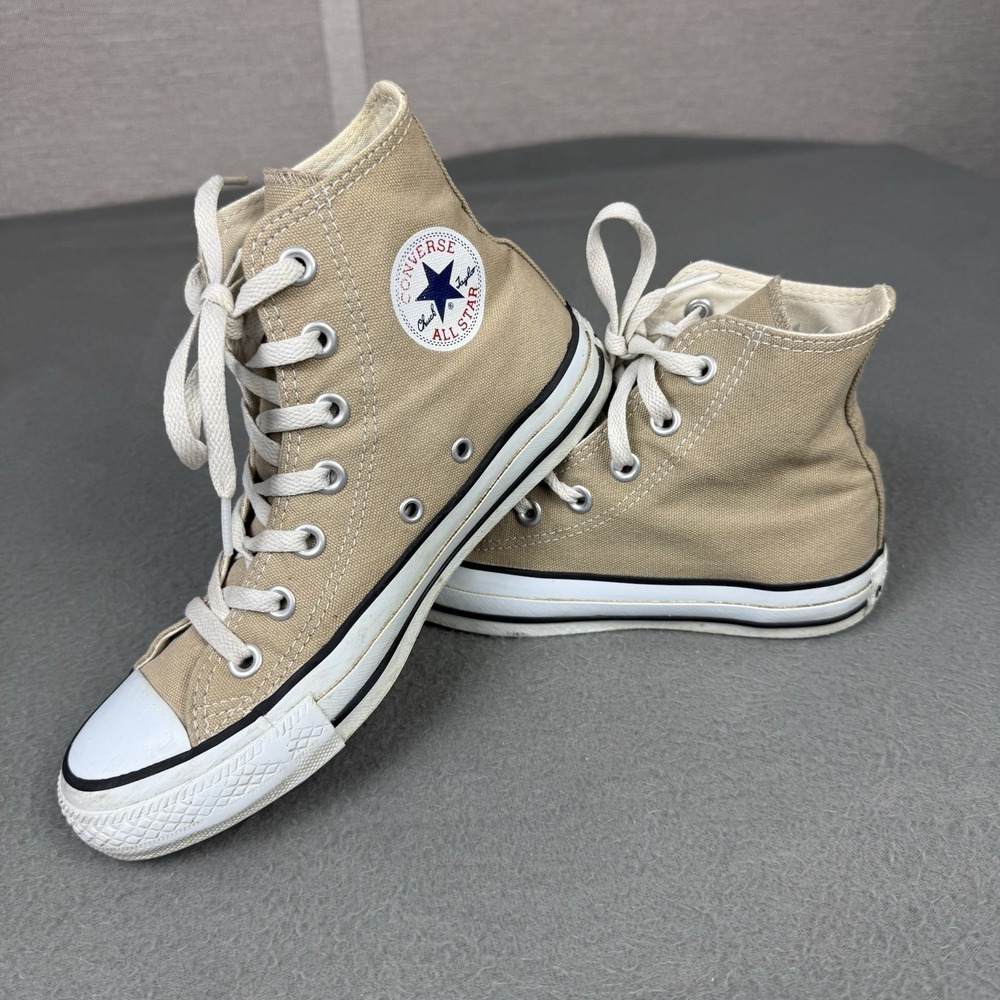 Converse All Star men’s 4 Women's‎ Size 6 Brown Cream High Top Sneakers Shoes